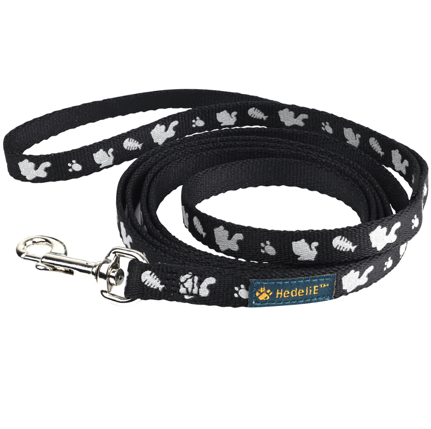 Reflective Fish Bone Cat Leash HedeliE Reflective Fish Bone Cat Leash HedeliE