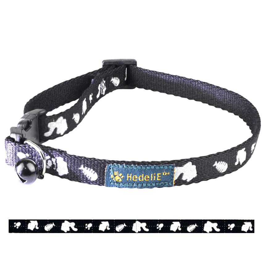 Reflective Breawaway Cat Collar with Bell HedeliE Reflective Breawaway Cat Collar with Bell HedeliE