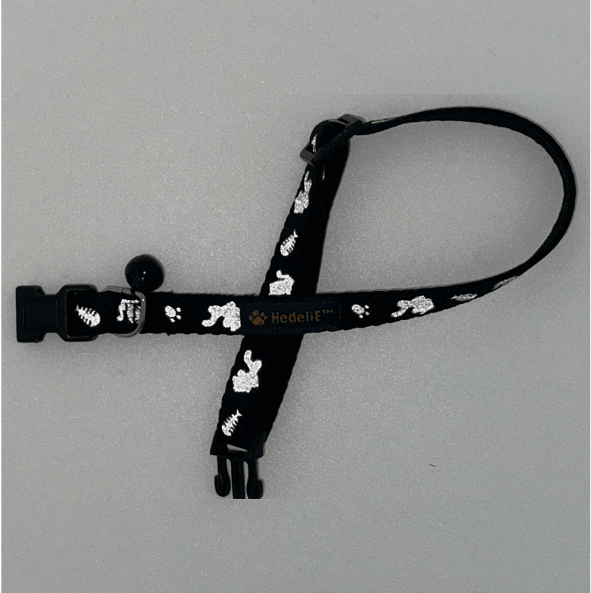 Reflective Breawaway Cat Collar with Bell HedeliE Reflective Breawaway Cat Collar with Bell HedeliE