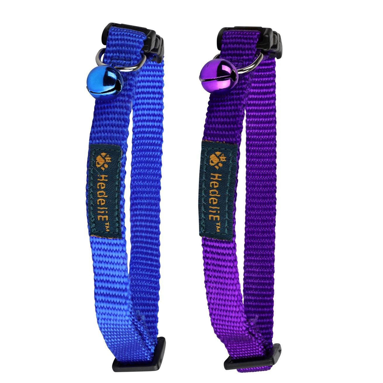 2-color Nylon Cat Collar Set (2 Pack) HedeliE 2-color Nylon Cat Collar Set (2 Pack) HedeliE