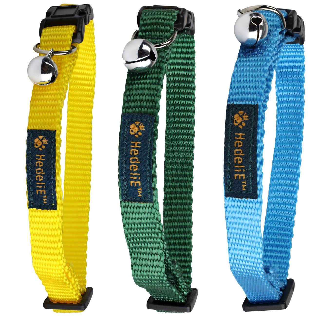 Copy of 3-color Nylon Cat Collar Set (3 Pack) HedeliE Copy of 3-color Nylon Cat Collar Set (3 Pack) HedeliE