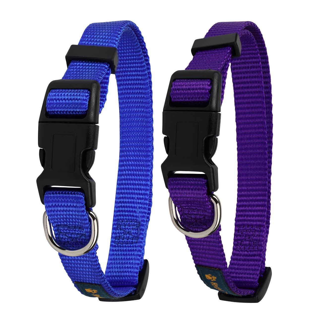 2-color Nylon Dog Collar Set (2 Pack) HedeliE 2-color Nylon Dog Collar Set (2 Pack) HedeliE