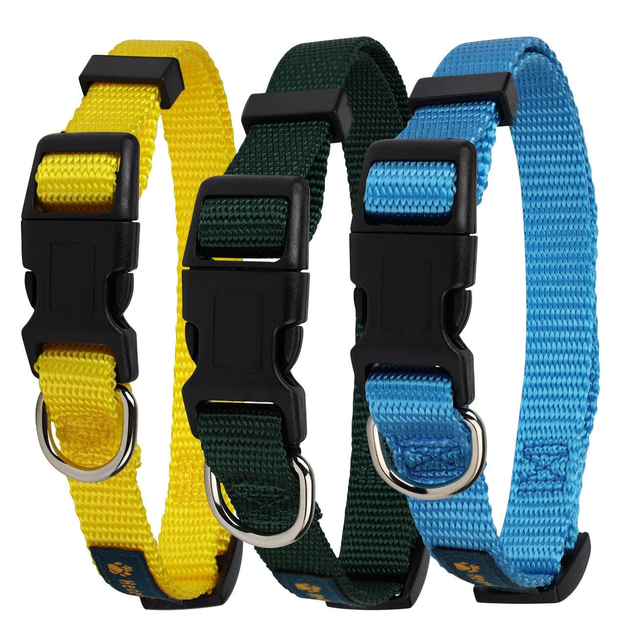 Copy of 3-color Nylon Dog Collar Set (3 Pack) HedeliE Copy of 3-color Nylon Dog Collar Set (3 Pack) HedeliE