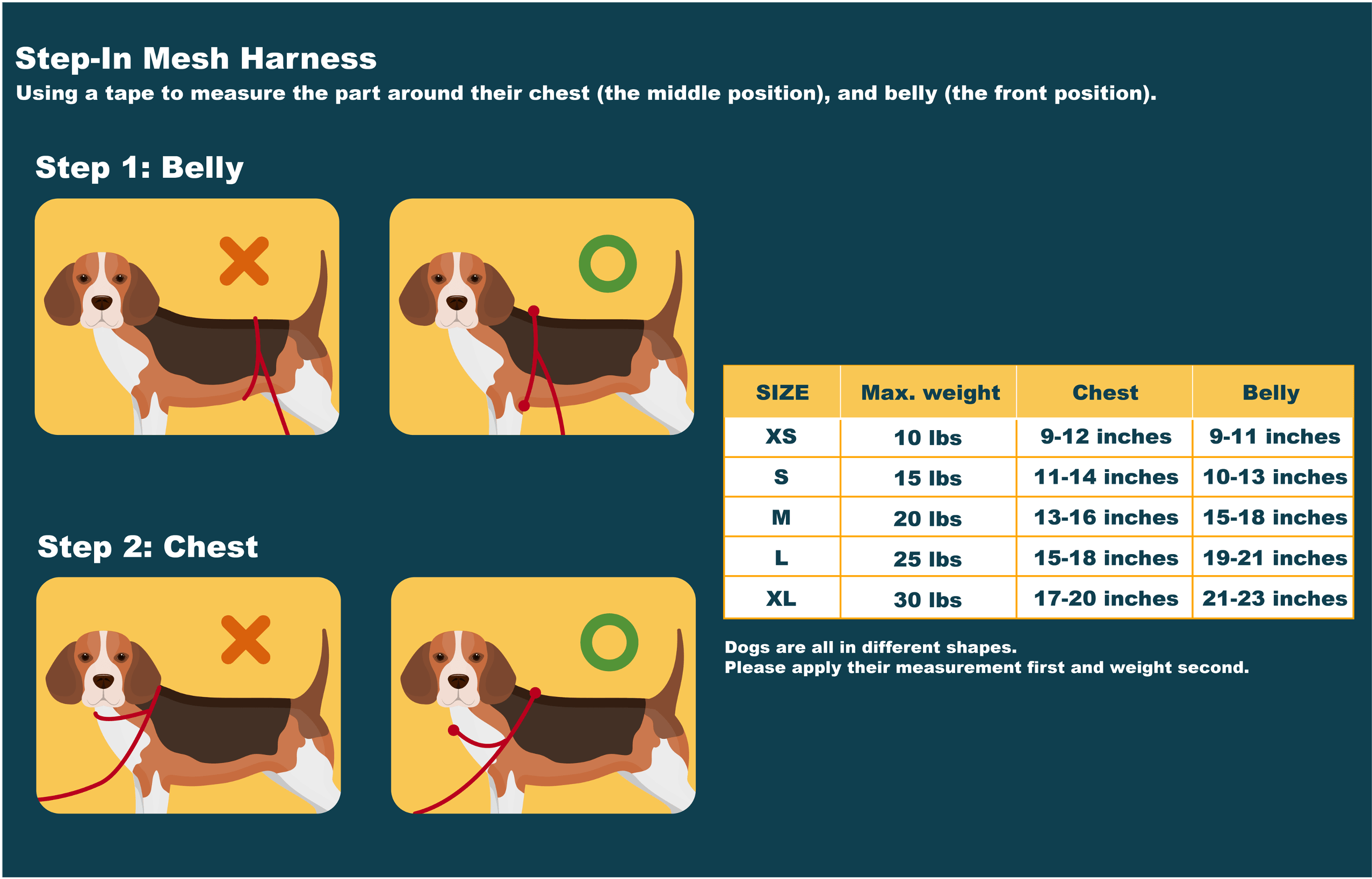 Step-in Mesh Harness HedeliE Step-in Mesh Harness HedeliE