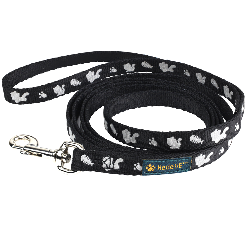 Reflective Fish Bone Cat Leash HedeliE