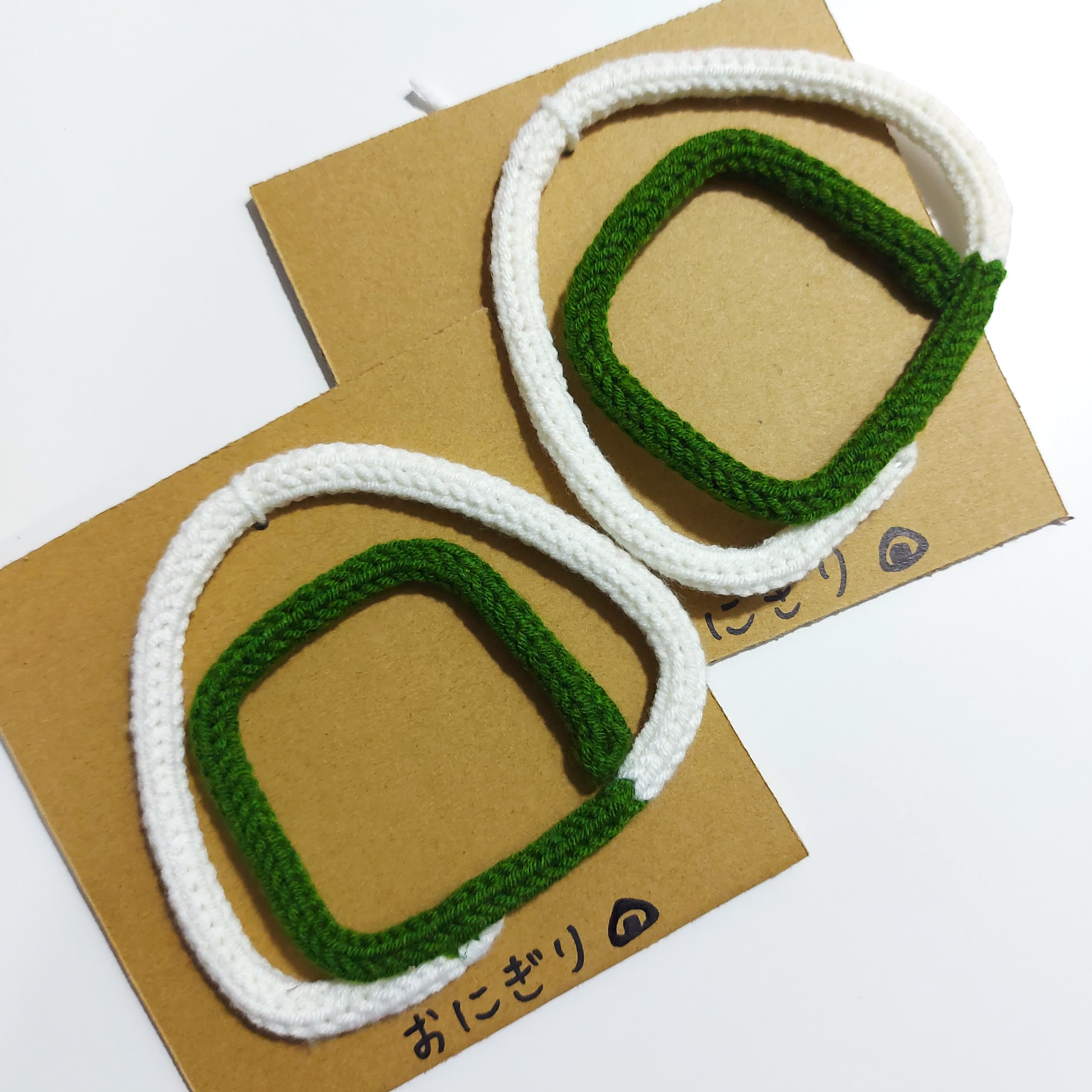 Ito2art Knitted Wire Sign-Japanese rice ball おにぎり HedeliE